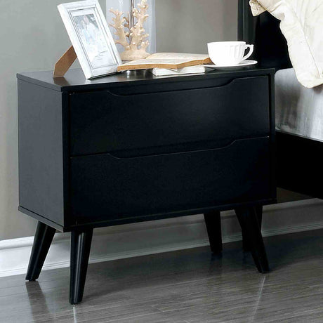 Lennart II Mid-Century Modern Platform Bed, Bedroom Set & Case Pieces - Nightstand