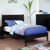 Lennart Mid-Century Modern Bed & Bedroom Collection - Round Tapered Legs & Recessed Handles in Oak, Gray, Black or White – Natural & Brown, view 17