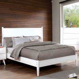 Lennart II Mid-Century Modern Platform Bed, Bedroom Set & Case Pieces - Round Tapered Legs in Black or White – Black & White, view 9