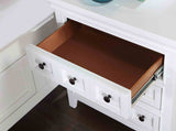 Castile Transitional Storage Platform Bed, Bedroom Set & Case Pieces - Side Rail Drawers & Crown Molding in White – White, view 11