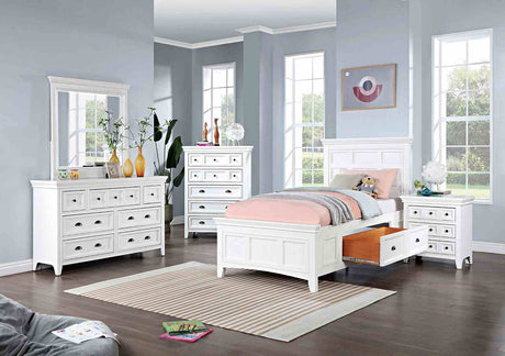 Castile Transitional Storage Platform Bed, Bedroom Set & Case Pieces - Twin Bed Only