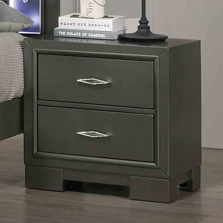 Alison Contemporary LED Platform Bed & Bedroom Collection - Nightstand