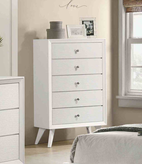 Dortmund Contemporary Bed, Bedroom Set & Case Pieces - Chest
