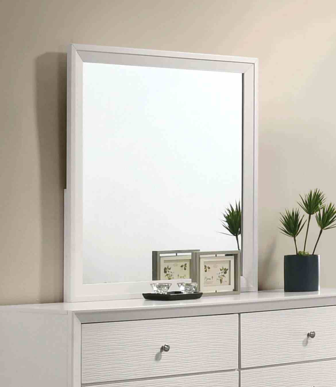 Dortmund Contemporary Bed, Bedroom Set & Case Pieces - Mirror