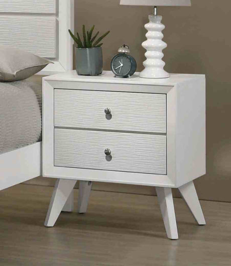 Dortmund Contemporary Bed, Bedroom Set & Case Pieces - Nightstand