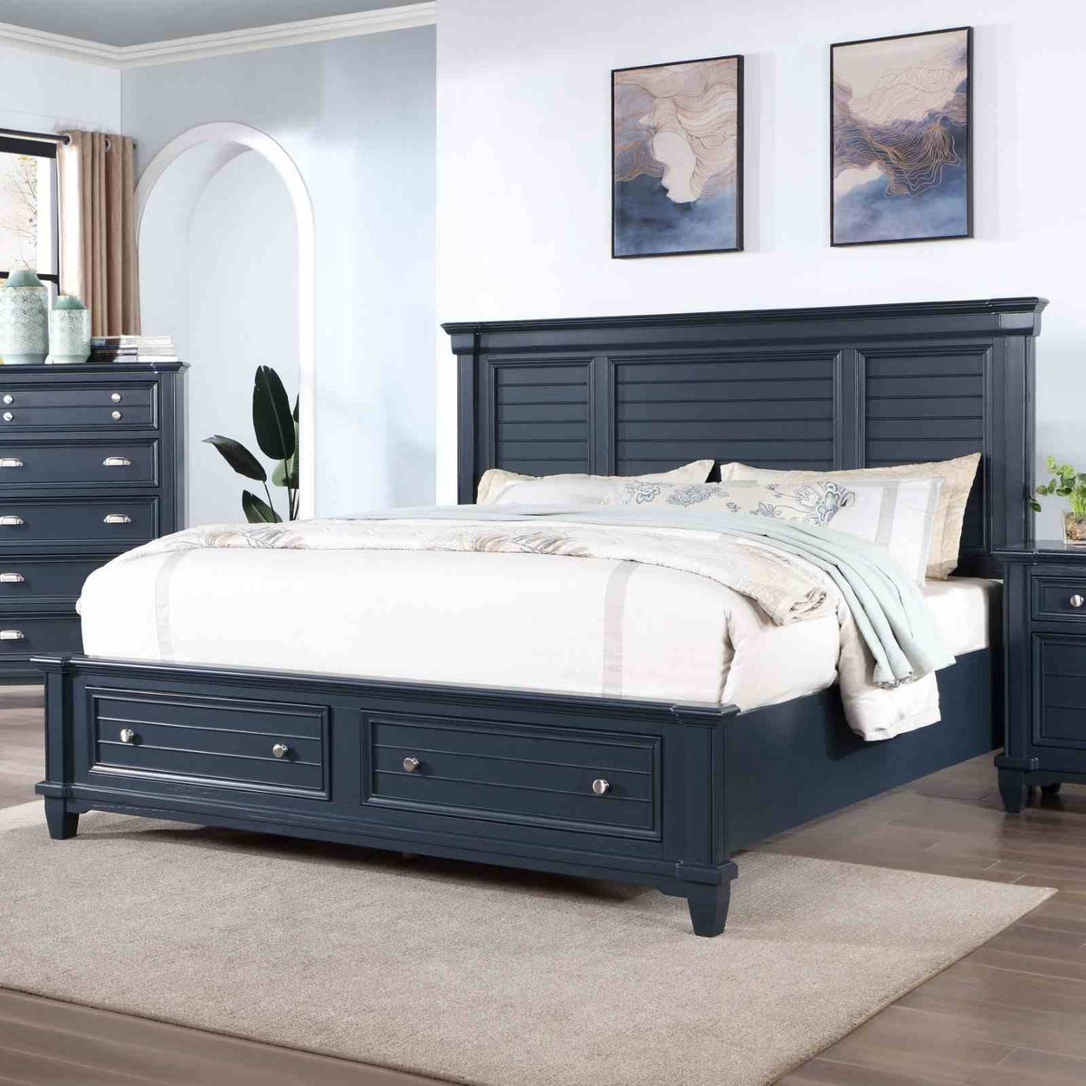 Manzanillo Transitional Storage Bed & Bedroom Collection - Queen Bed Only