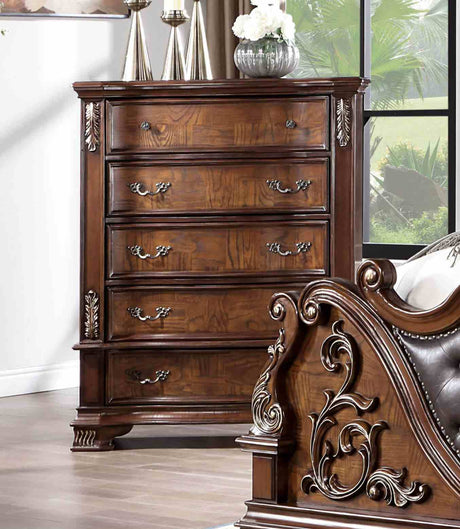 Esparanza Traditional Button-Tufted Bed & Bedroom Collection - Chest