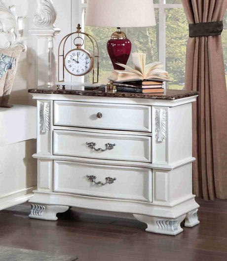 Esparanza Traditional Button-Tufted Bed & Bedroom Collection - Nightstand