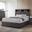Conwy Contemporary Bookcase Headboard Bed, Bedroom Set & Case Pieces - Queen Bed Only