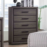 Conwy Contemporary Bookcase Headboard Bed, Bedroom Set & Case Pieces - Chest