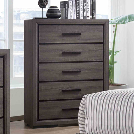 Conwy Contemporary Bookcase Headboard Bed, Bedroom Set & Case Pieces - Chest