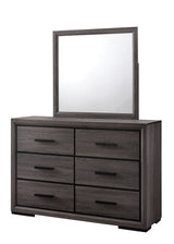 Conwy Contemporary Bookcase Headboard Bed, Bedroom Set & Case Pieces - Two-Tone Gray with Black Trim – Gray & Black, view 7