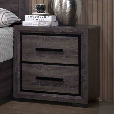 Conwy Contemporary Bookcase Headboard Bed, Bedroom Set & Case Pieces - Nightstand