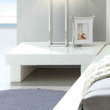 Christie Low Profile Leatherette Platform Bed & Bedroom Collection - Nightstand