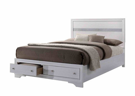 Chrissy Contemporary Storage Bed, Bedroom Set & Case Pieces - Queen Bed Only