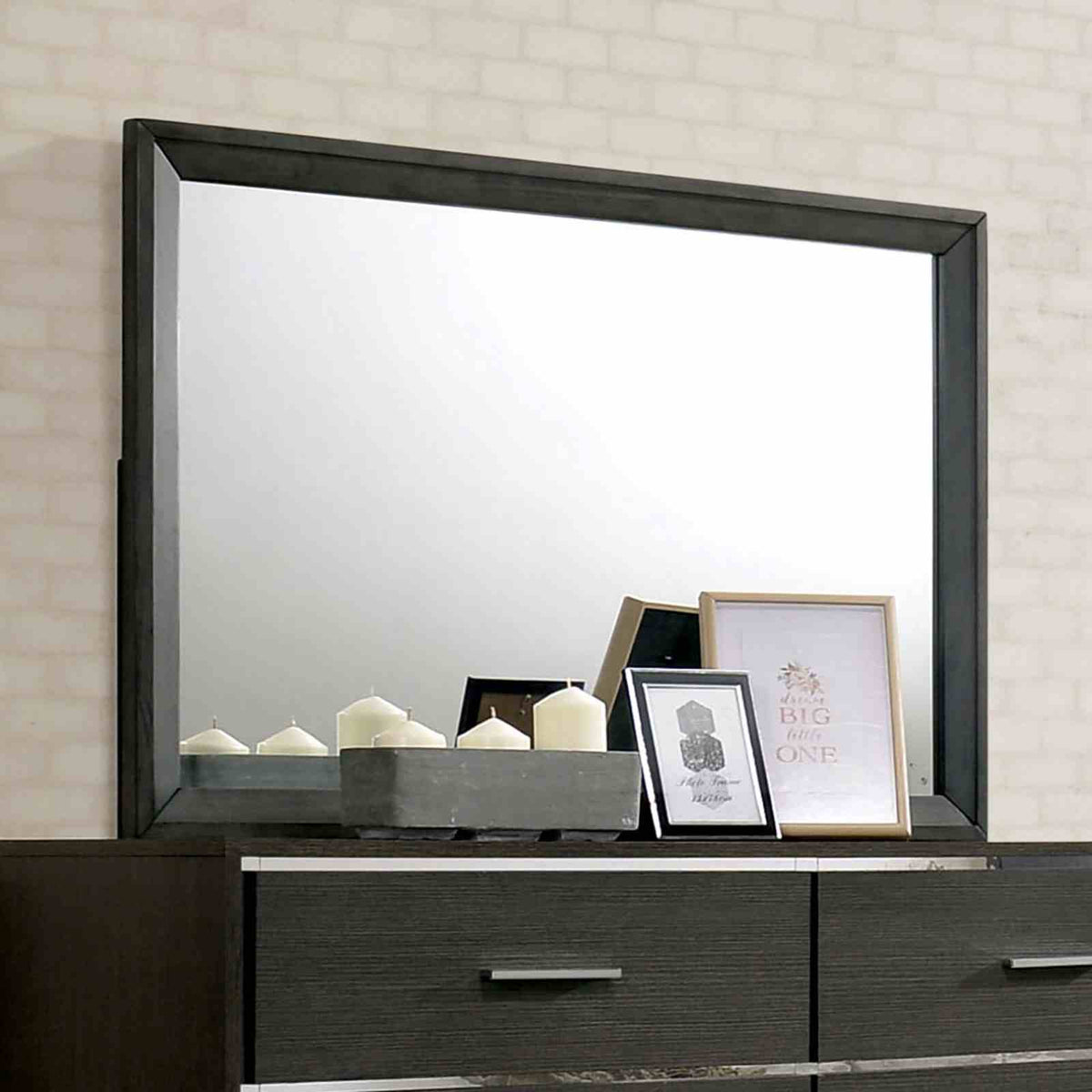 Camryn Contemporary LED Platform Bed & Bedroom Collection - Mirror