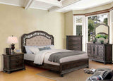 Persephone Transitional Dresser, Mirror, Chest & Nightstand - Fluted Corners & Antique Pulls in Rustic Natural – Natural & Brown, view 5