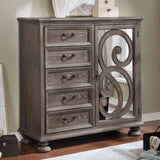 Lysandra Upholstered Sleigh Bed & Bedroom Collection with Armoire - Armoire