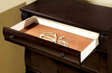 Burleigh Transitional Wood Bed, Bedroom Set & Case Pieces - Decorative Bed Posts in Cherry Finish – Brown, view 9