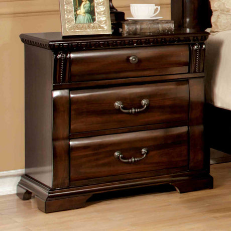 Burleigh Transitional Wood Bed, Bedroom Set & Case Pieces - Nightstand