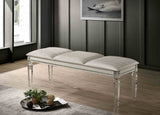 Maddie Glam LED Platform Bed, Bedroom Set & Case Pieces - Bench