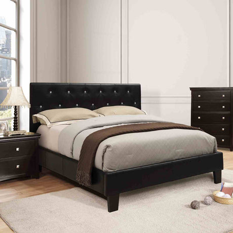 Velen Contemporary Upholstered Platform Bed - Eastern King