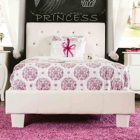 Velen Contemporary Upholstered Platform Bed - Twin