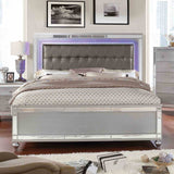 Brachium Contemporary LED Upholstered Bed, Bedroom Set & Case Pieces - Queen Bed Only