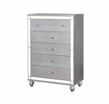 Brachium Contemporary LED Upholstered Bed, Bedroom Set & Case Pieces - Chest
