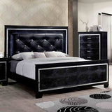 Bellanova Glam LED Upholstered Bed & Bedroom Collection - Queen Bed Only