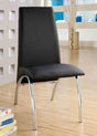 Wailoa Contemporary Leatherette Dining Chairs (Set of 2) - Black