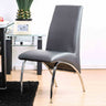 Wailoa Contemporary Leatherette Dining Chairs (Set of 2) - Gray
