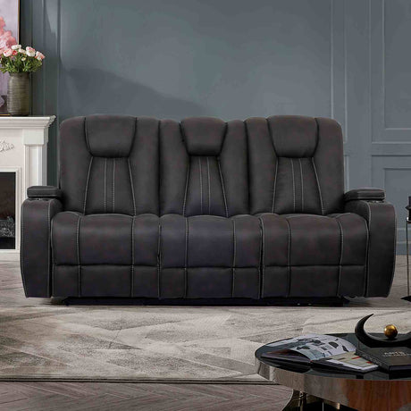 Amirah Reclining Sofa, Glider Loveseat & Recliner - Reclining Sofa