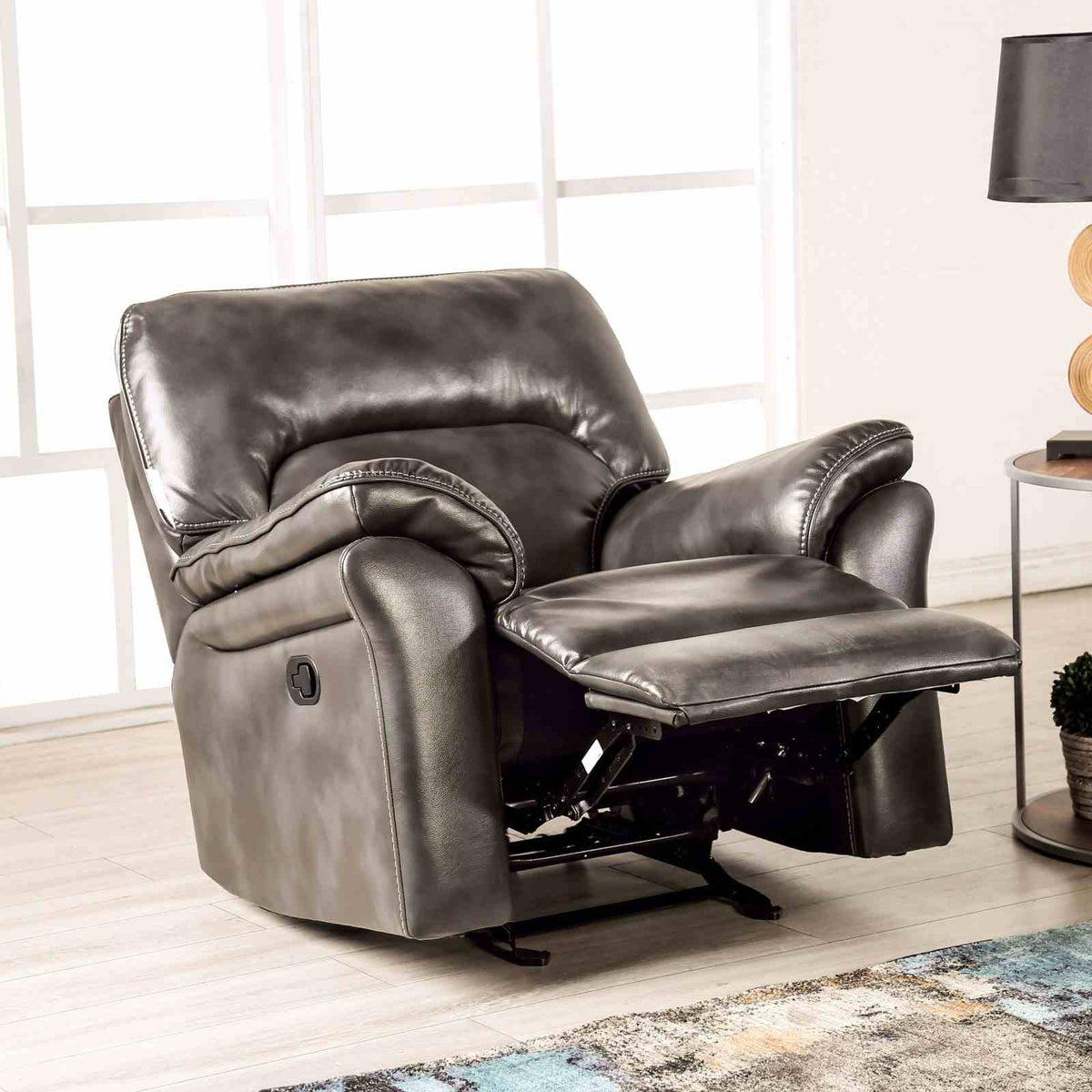 Josias Transitional Reclining Sofa, Loveseat & Glider Recliner - Glider Recliner