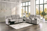 Josias Transitional Reclining Sofa, Loveseat & Glider Recliner - Pillow Top Arms in Leatherette or Fabric – Gray, view 6