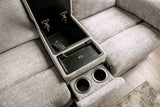 Josias Transitional Reclining Sofa, Loveseat & Glider Recliner - Pillow Top Arms in Leatherette or Fabric – Gray, view 16