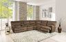 Cerelia Power Reclining Sectional - Brown