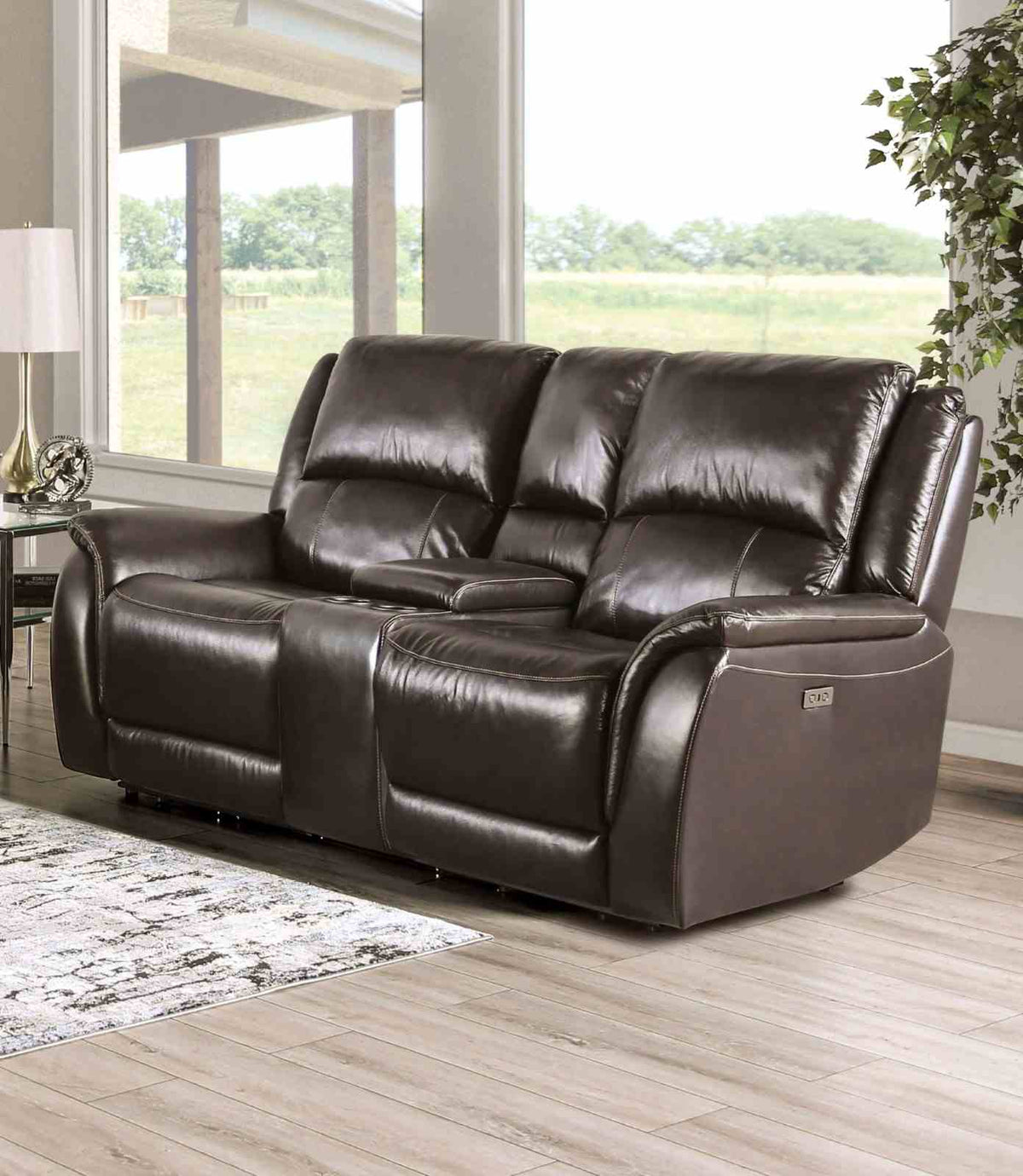 Gorgius Power Reclining Sofa, Loveseat, Recliner & Sectional - Power Loveseat with Console