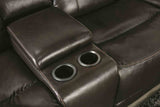 Gorgius Power Reclining Sofa, Loveseat, Recliner & Sectional - Top Grain Leather Match Wallhugger – Brown & Gray, view 17