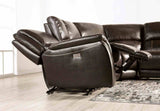 Gorgius Power Reclining Sofa, Loveseat, Recliner & Sectional - Top Grain Leather Match Wallhugger – Brown & Gray, view 18