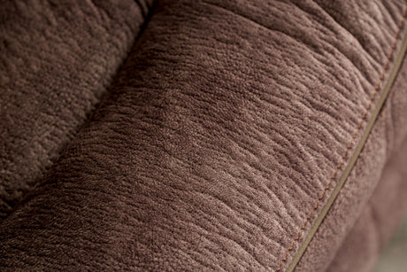 Henricus Transitional Manual Reclining Sofa, Loveseat & Glider Recliner - Pillow Top Arms with Contrast Welt – Brown & Gray, view 9