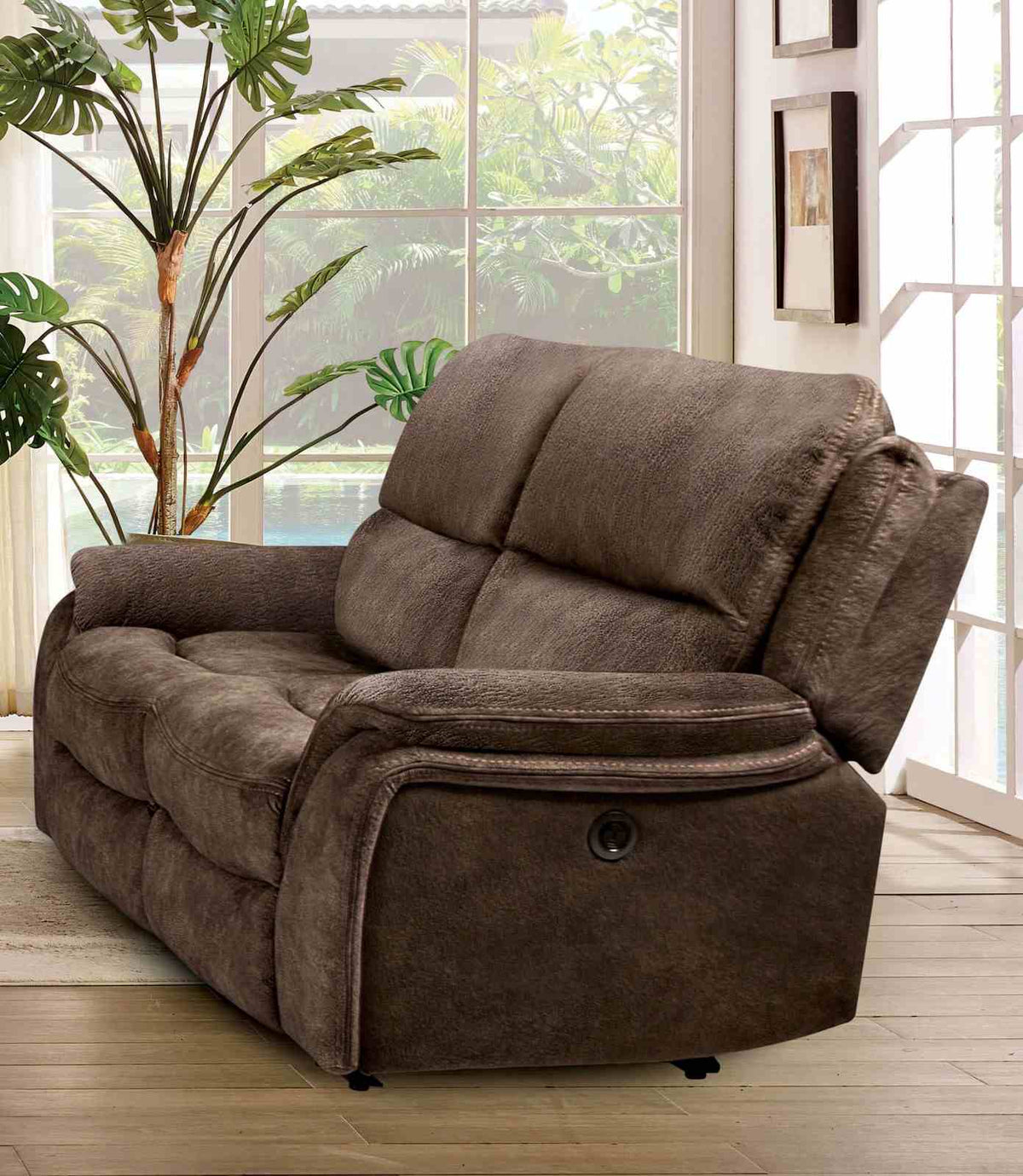 Henricus Transitional Manual Reclining Sofa, Loveseat & Glider Recliner - Reclining Loveseat