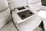 Edmondus Power Reclining Sectional - Zero Gravity, Wall Hugger & Wireless Charging in Breathable Leatherette – Beige & Gray, view 4