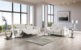 Ascona Power Reclining Sofa, Loveseat & Recliner - Wall-Hugger with Power Headrests in Breathable Leatherette – Black & Beige, view 6