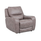Demetrius Power Reclining Sectional, Sofa & Loveseat - Oversized Seats with Storage Console & USB – Brown & Gray, view 10