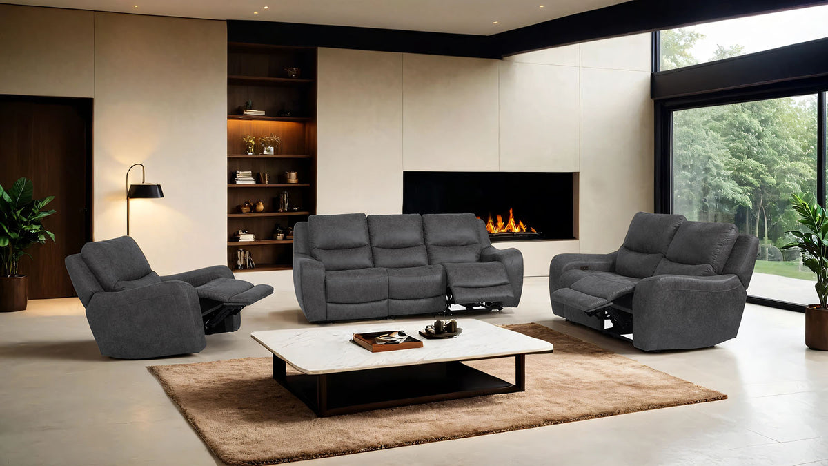 Demetrius Power Reclining Sectional, Sofa & Loveseat - Power Loveseat