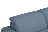 Melancton Power Reclining Sectional with Swivel Arm & Power Headrests - Oversized Seats – Blue & Gray, view 8