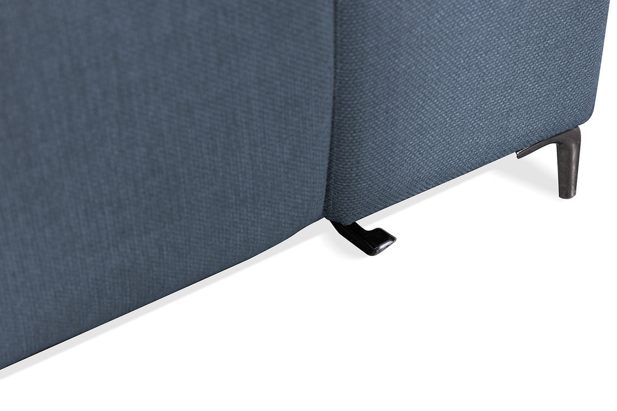 Melancton Power Reclining Sectional with Swivel Arm & Power Headrests - Oversized Seats – Blue & Gray, view 10