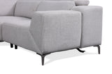 Melancton Power Reclining Sectional with Swivel Arm & Power Headrests - Oversized Seats – Blue & Gray, view 17