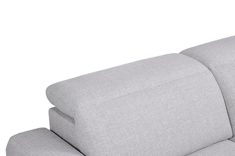 Melancton Power Reclining Sectional with Swivel Arm & Power Headrests - Oversized Seats – Blue & Gray, view 13